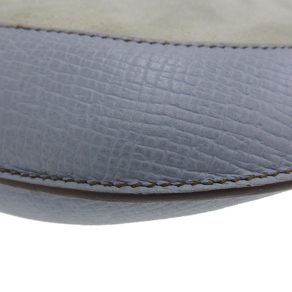 LOEWE hobo one shoulder bag suede leather light blue bicolor - Picture 4 of 10